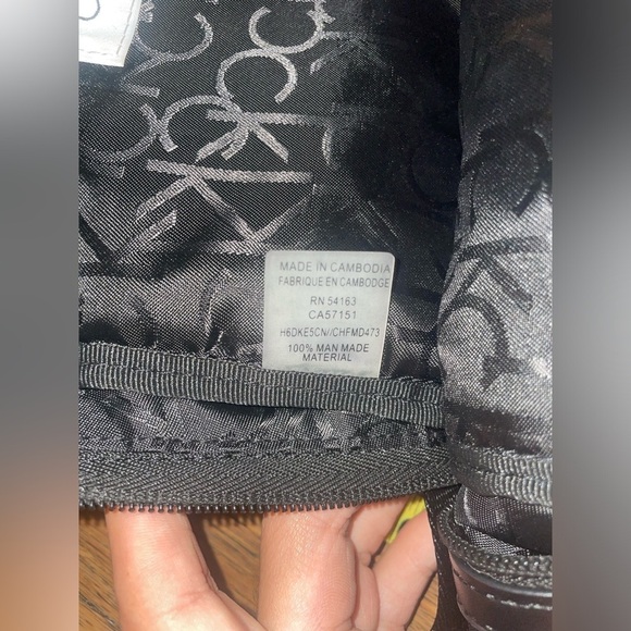 Black black Calvin Klein backpack fall backpack winter backpack travel bag - Picture 9 of 12